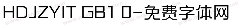 HDJZYIT GB1 0字体转换